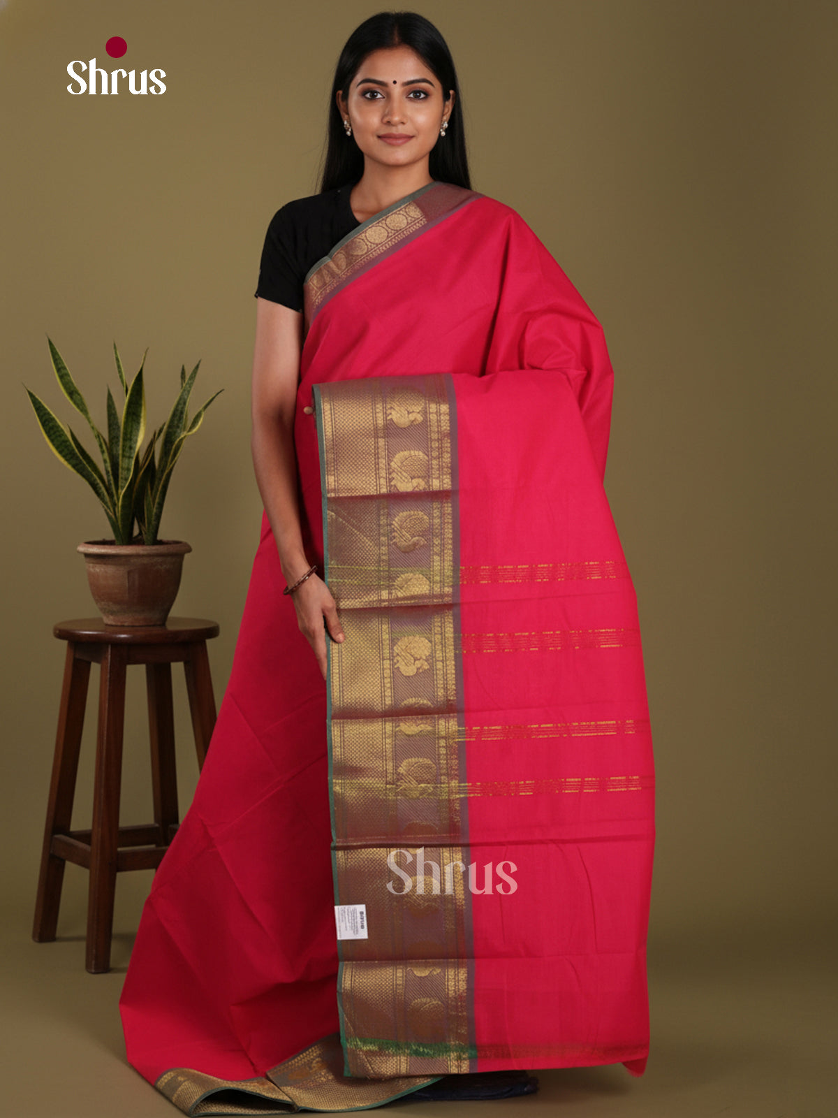 DKS28179 - Chettinad Mix Cotton-Without Blouse Saree