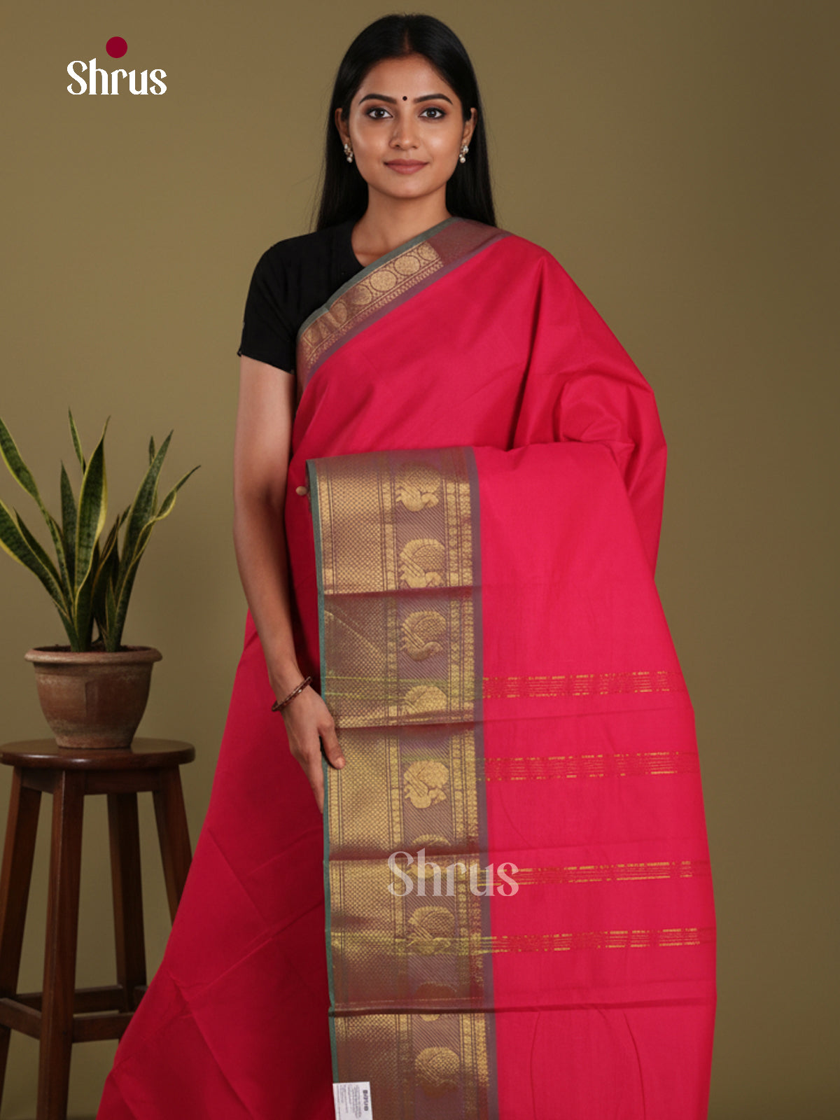 DKS28179 - Chettinad Mix Cotton-Without Blouse Saree