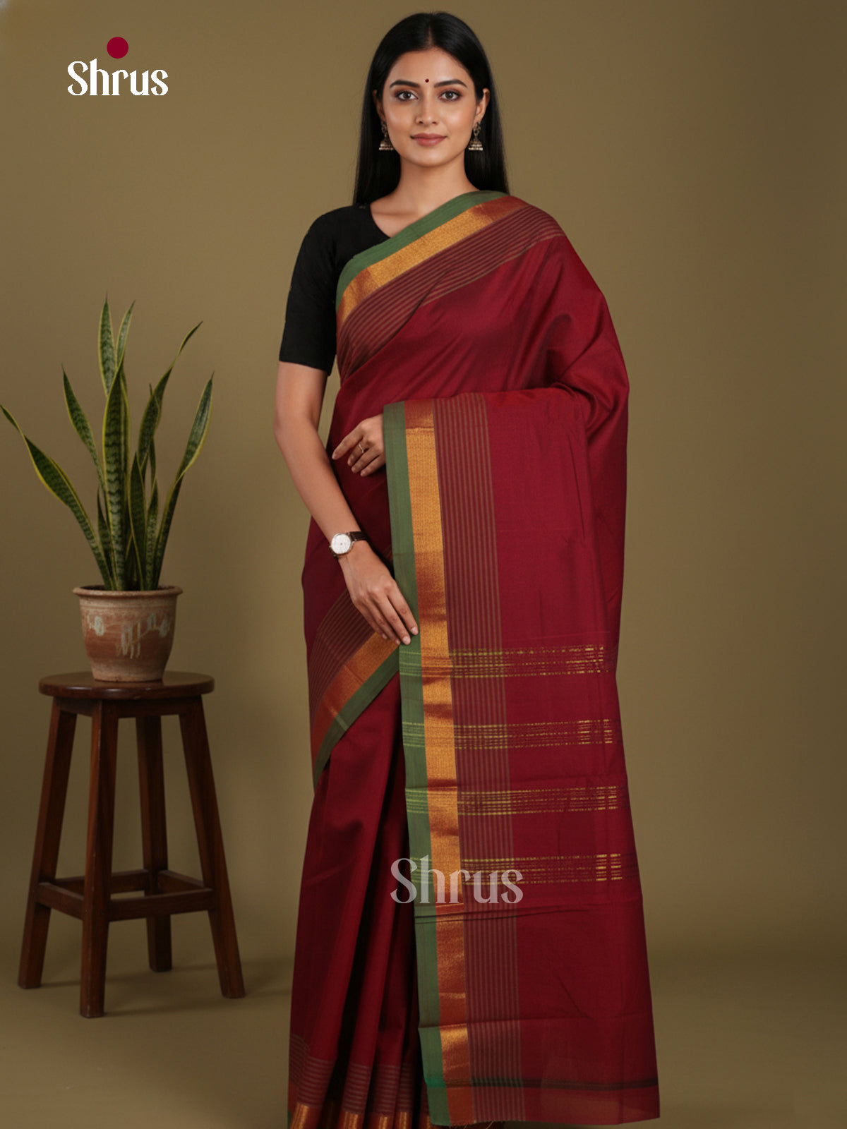DKS28223 - Chettinad Mix Cotton-Without Blouse Saree
