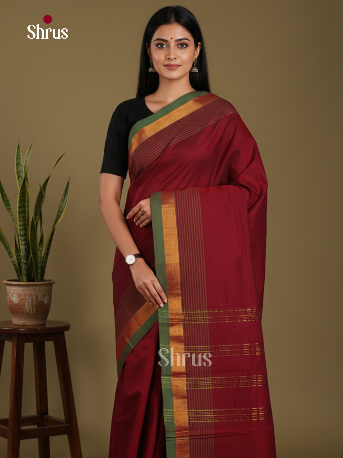 DKS28223 - Chettinad Mix Cotton-Without Blouse Saree