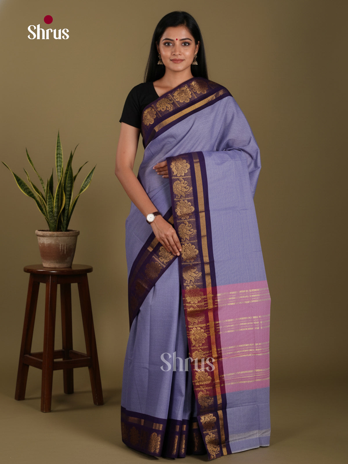 DKS28224 - Chettinad Mix Cotton-Without Blouse Saree - Shop on Shrus.com