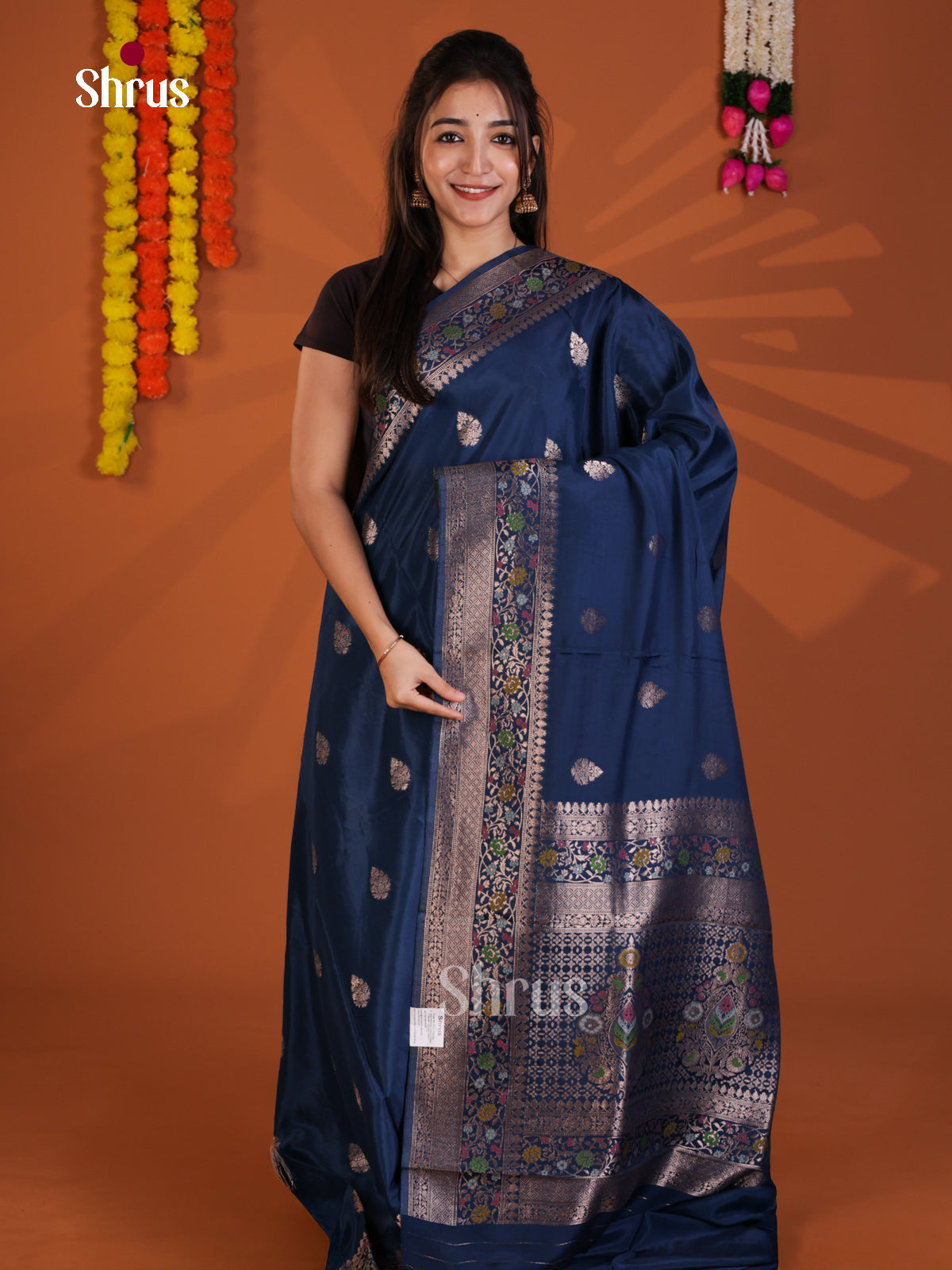 DKS29156 - Semi Chiniya Saree - Shop on Shrus.com