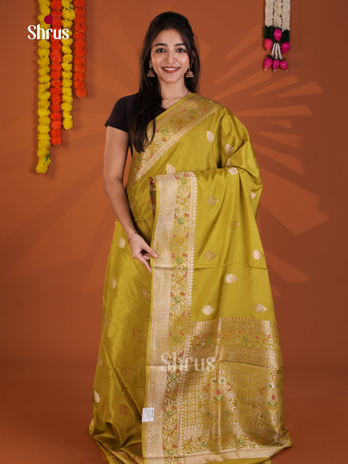 DKS29160 - Semi Chiniya Saree - Shop on Shrus.com
