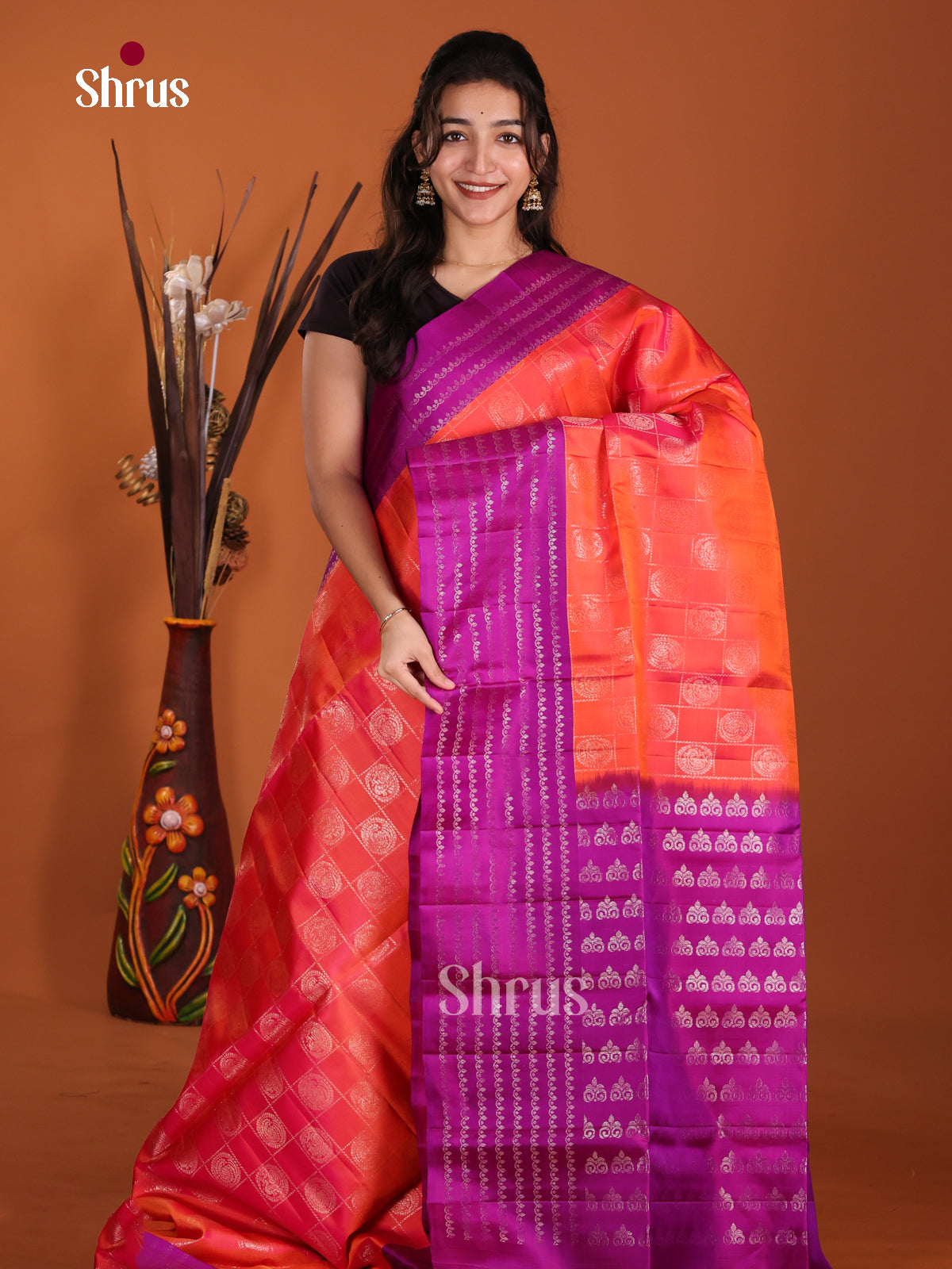 DKS29228 - Soft Silk (HR) Saree - Shop on Shrus.com