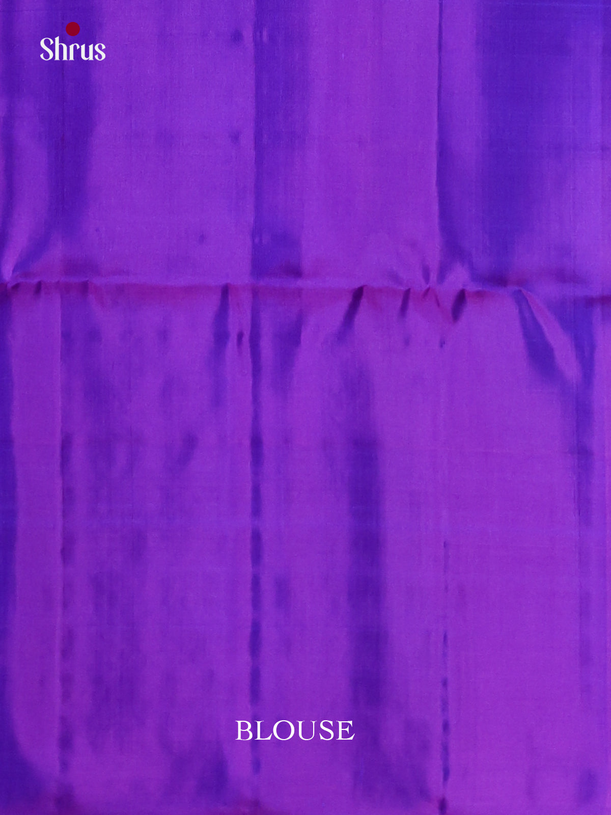 Elegant Blue & Purple Soft Silk Saree with zari checks & peacock motifs - Shop on Shrus.com