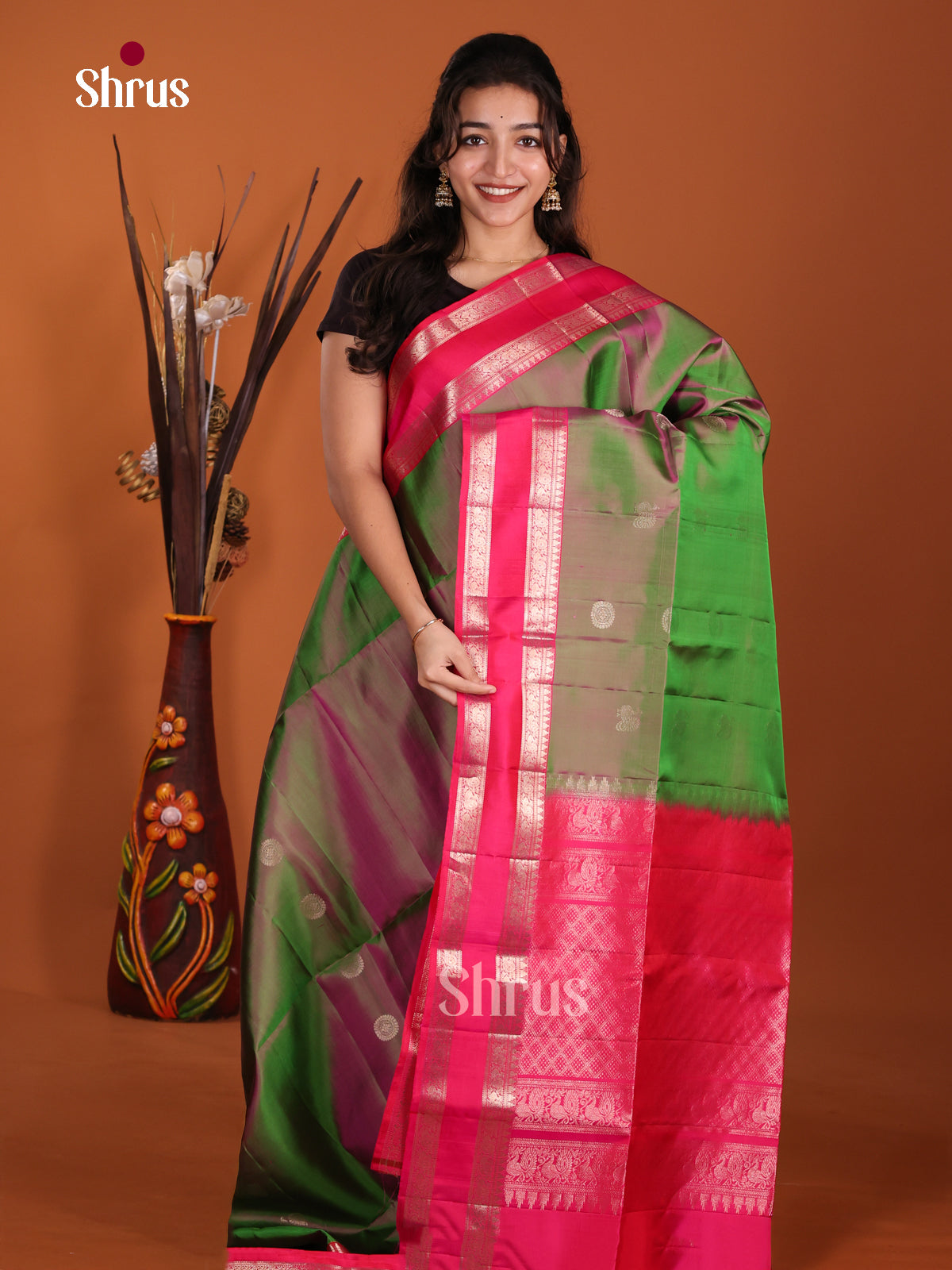 DKS29232 - Soft Silk (HR) Saree - Shop on Shrus.com