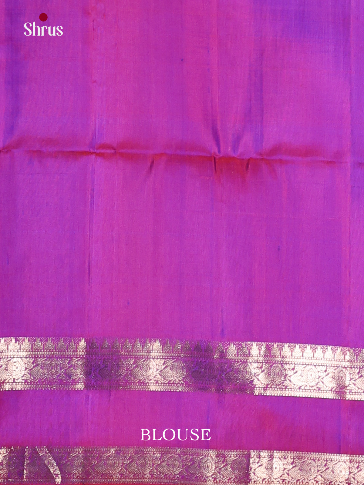 Vibrant Blue & Purple Soft Silk Saree with zari peacock , floral buttas & Rettaipet border