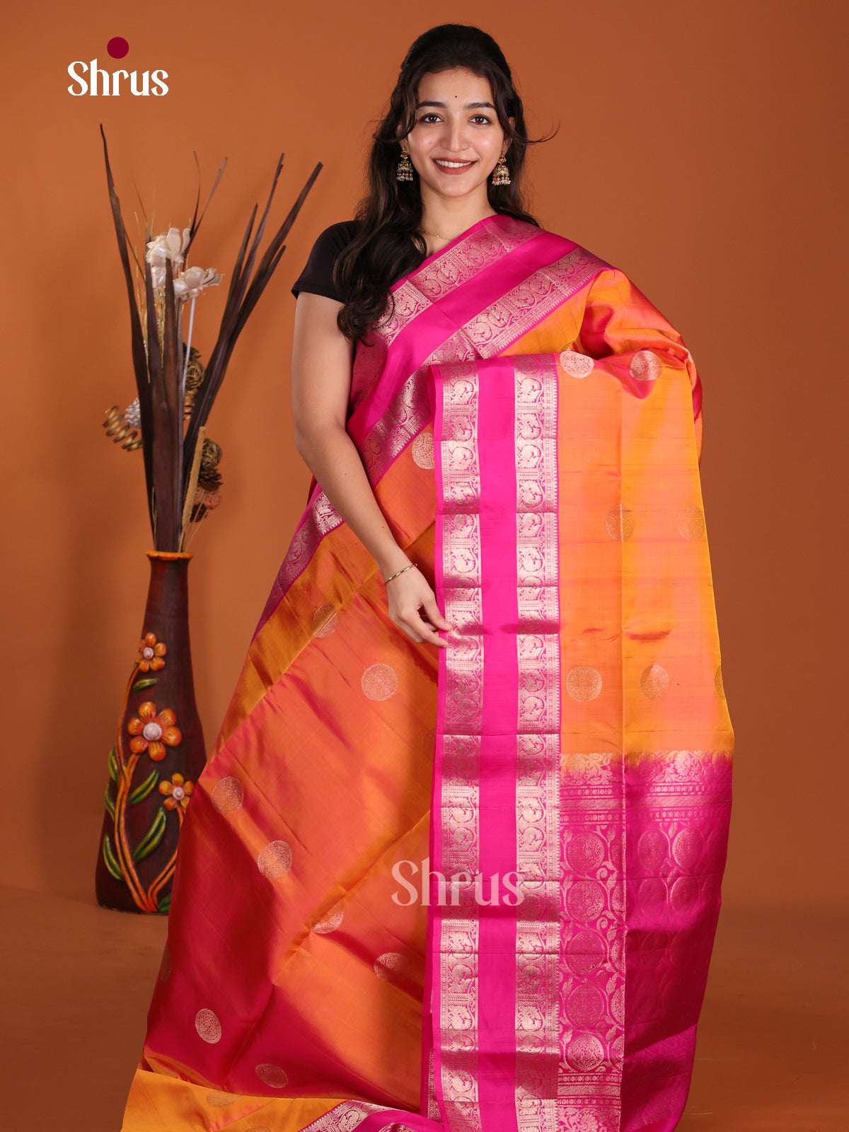 DKS29234 - Soft Silk (HR) Saree - Shop on Shrus.com