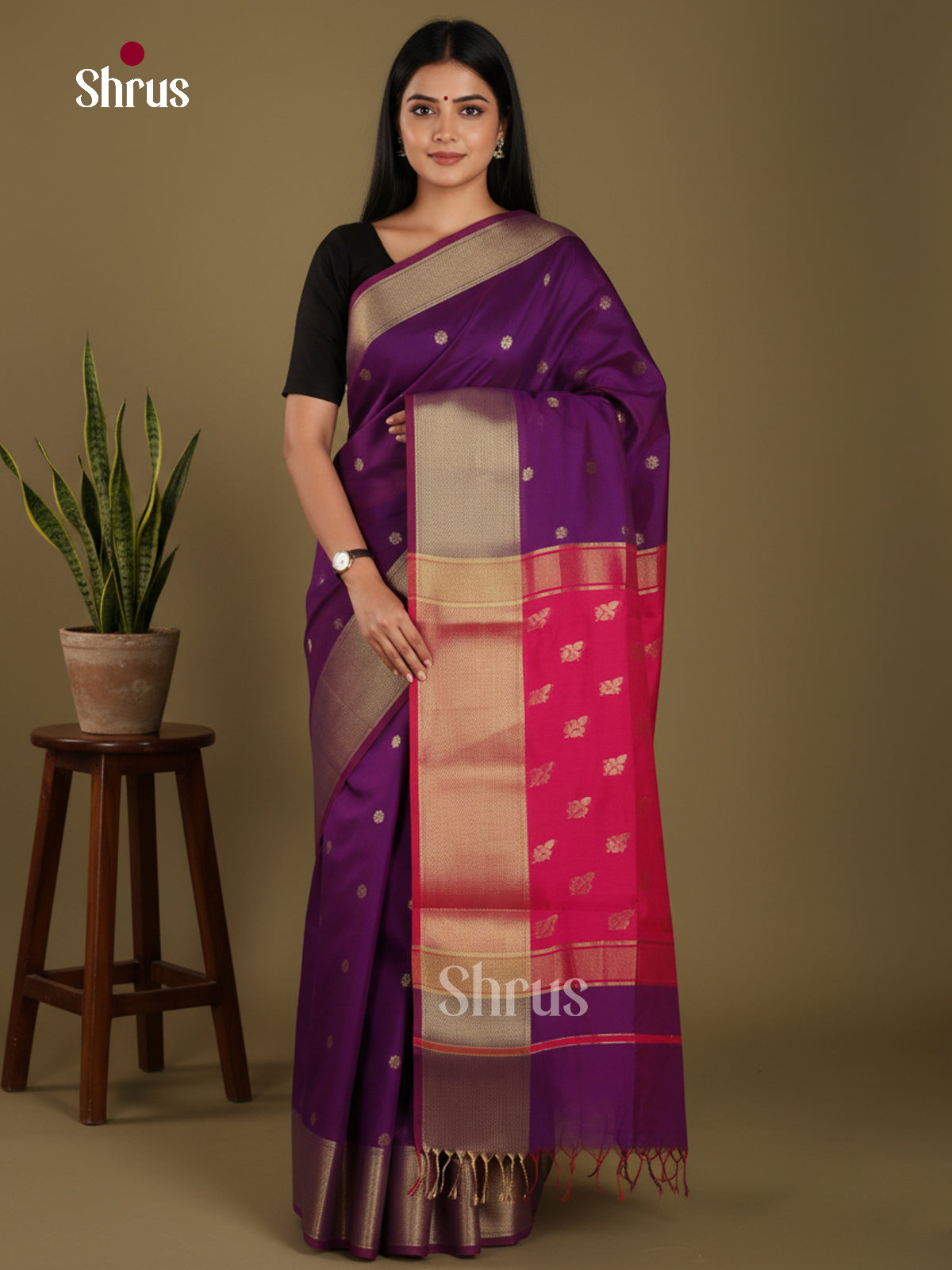 Violet & Pink - Art Maheshwari Saree - Shop on Shrus.com