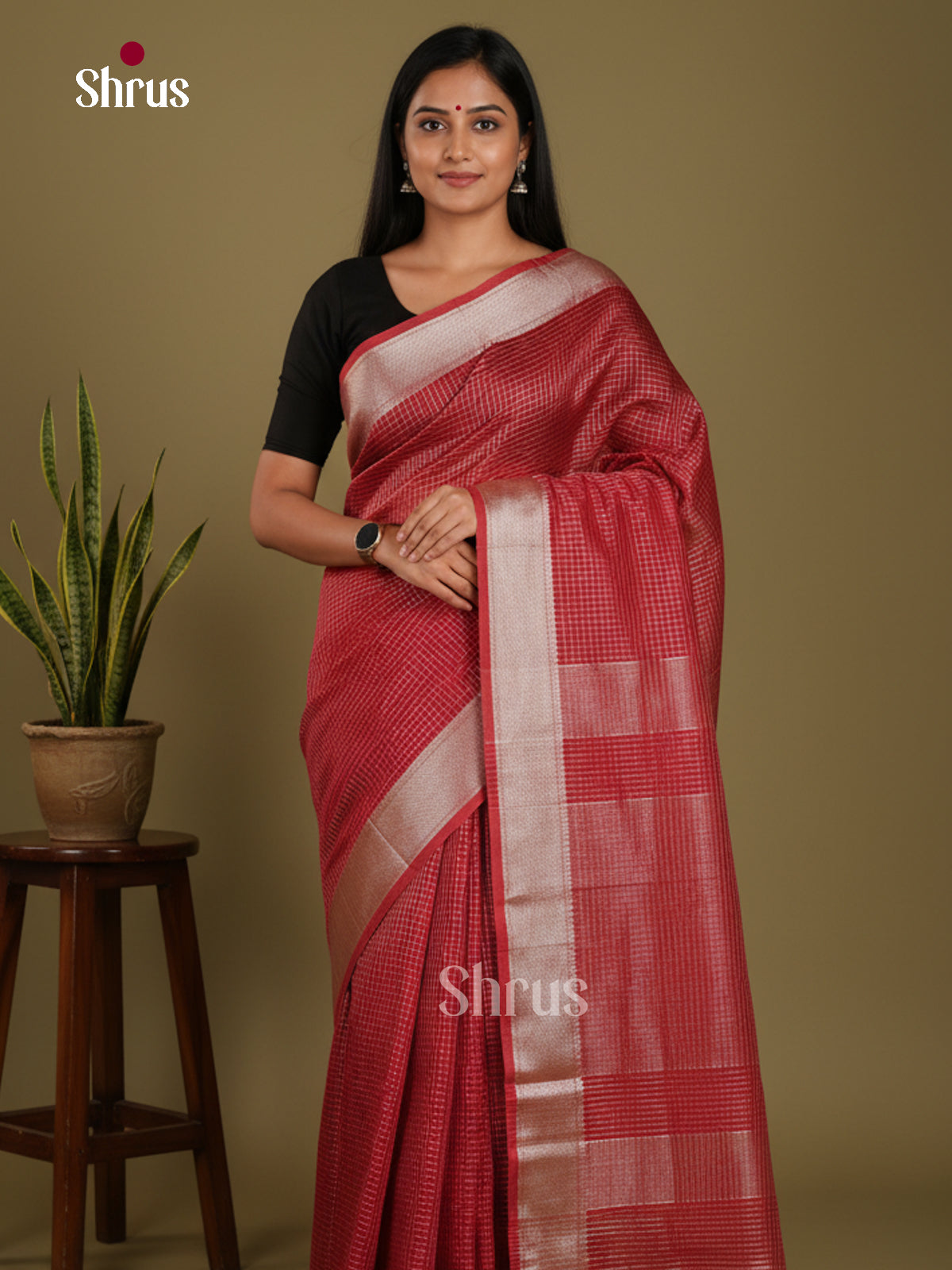 Red - Art Maheshwari Saree