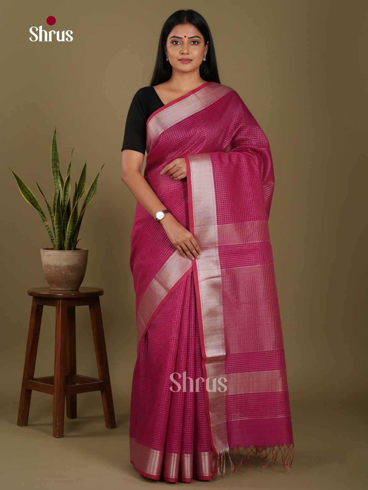 11-a Purple - Art Maheshwari Saree - Shop on Shrus.com