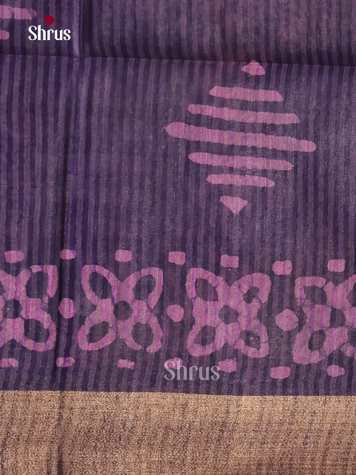 Violet & Pink - Bhatik Saree
