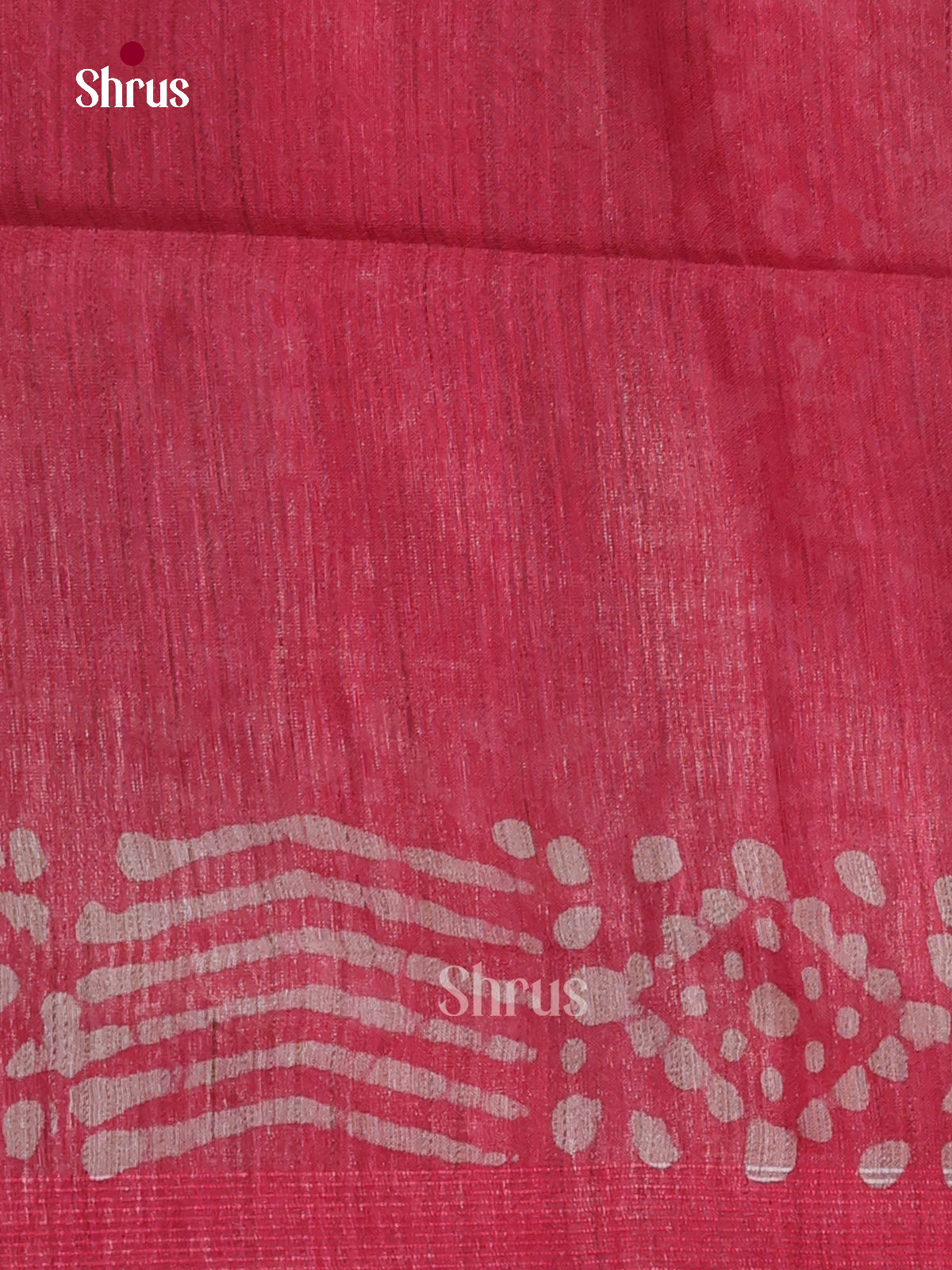 Blue & Red - Bhatik Saree