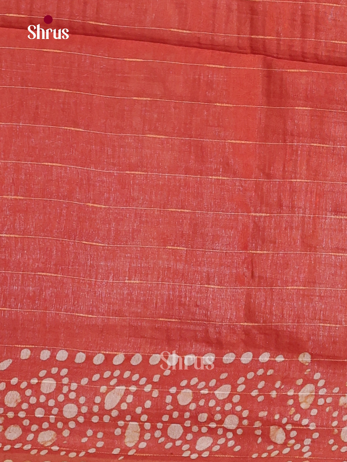 Brown & Red- Bhatik Saree