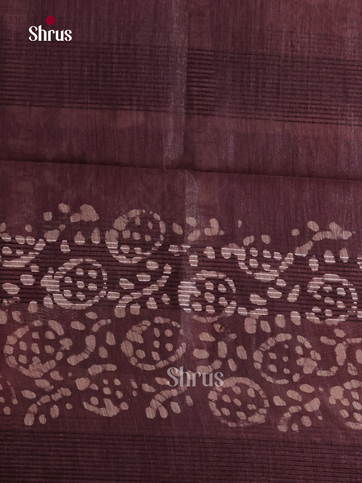 Red & Brown - Bhatik Saree