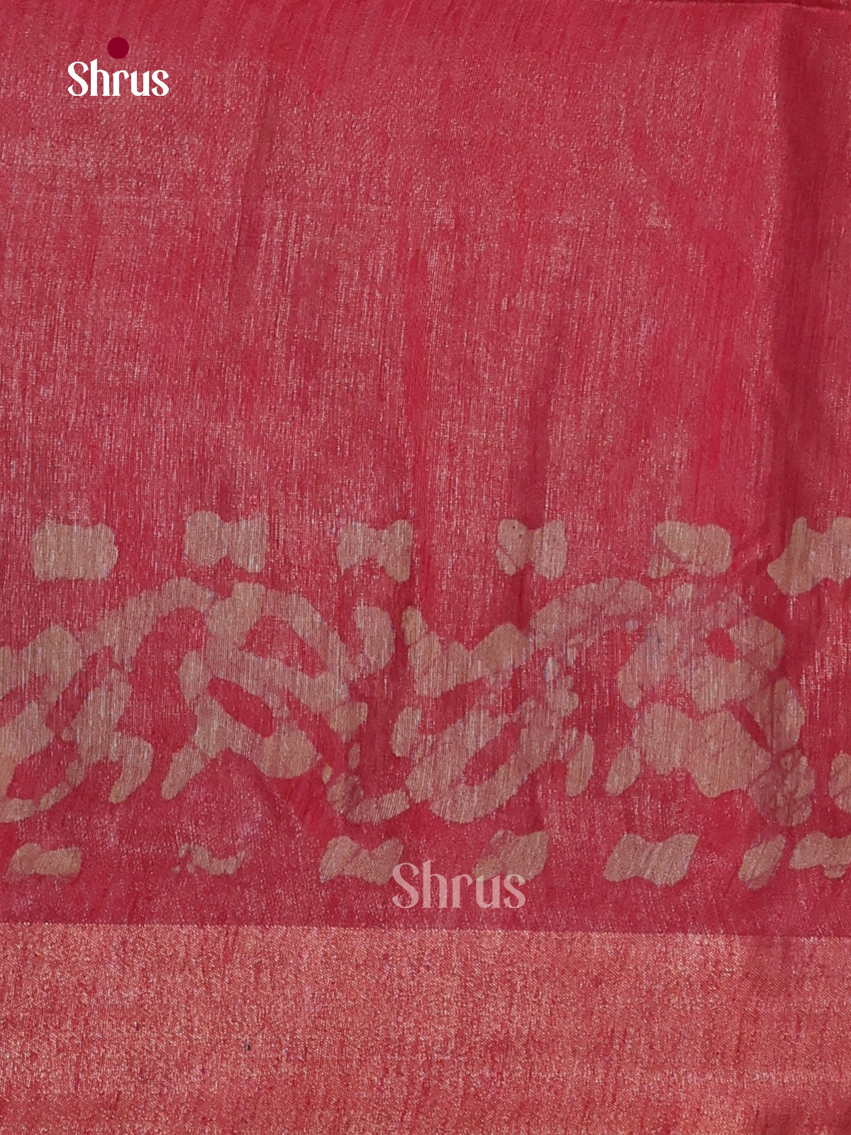 Blue & Red - Bhatik Saree