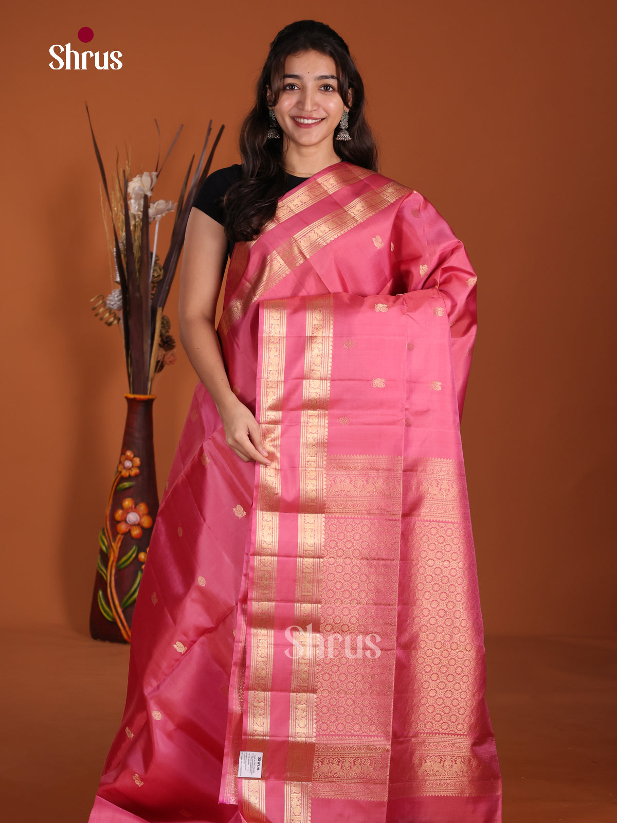 DLS02016 - Soft Silk (HR) Saree - Shop on Shrus.com