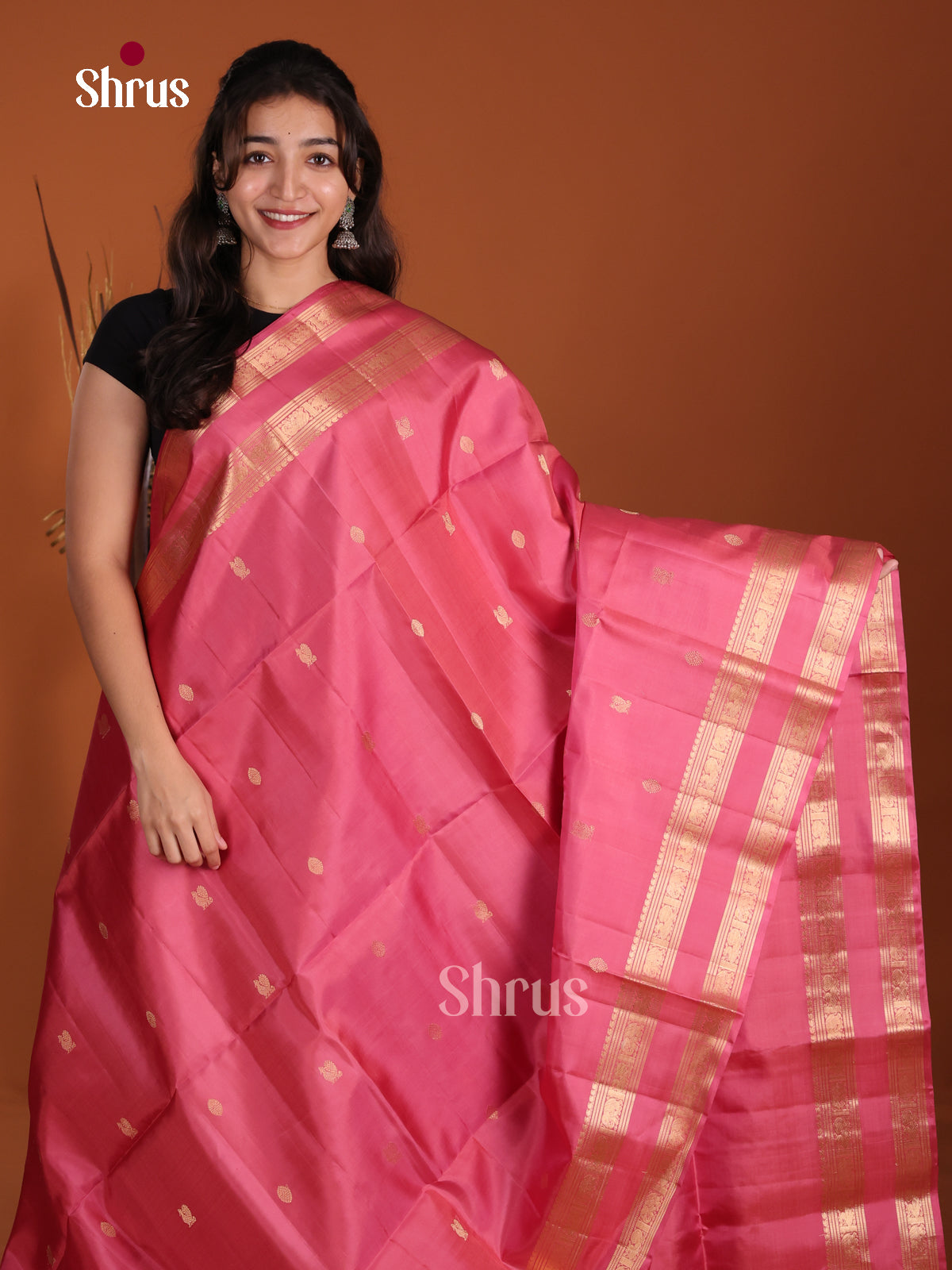 DLS02016 - Soft Silk (HR) Saree - Shop on Shrus.com
