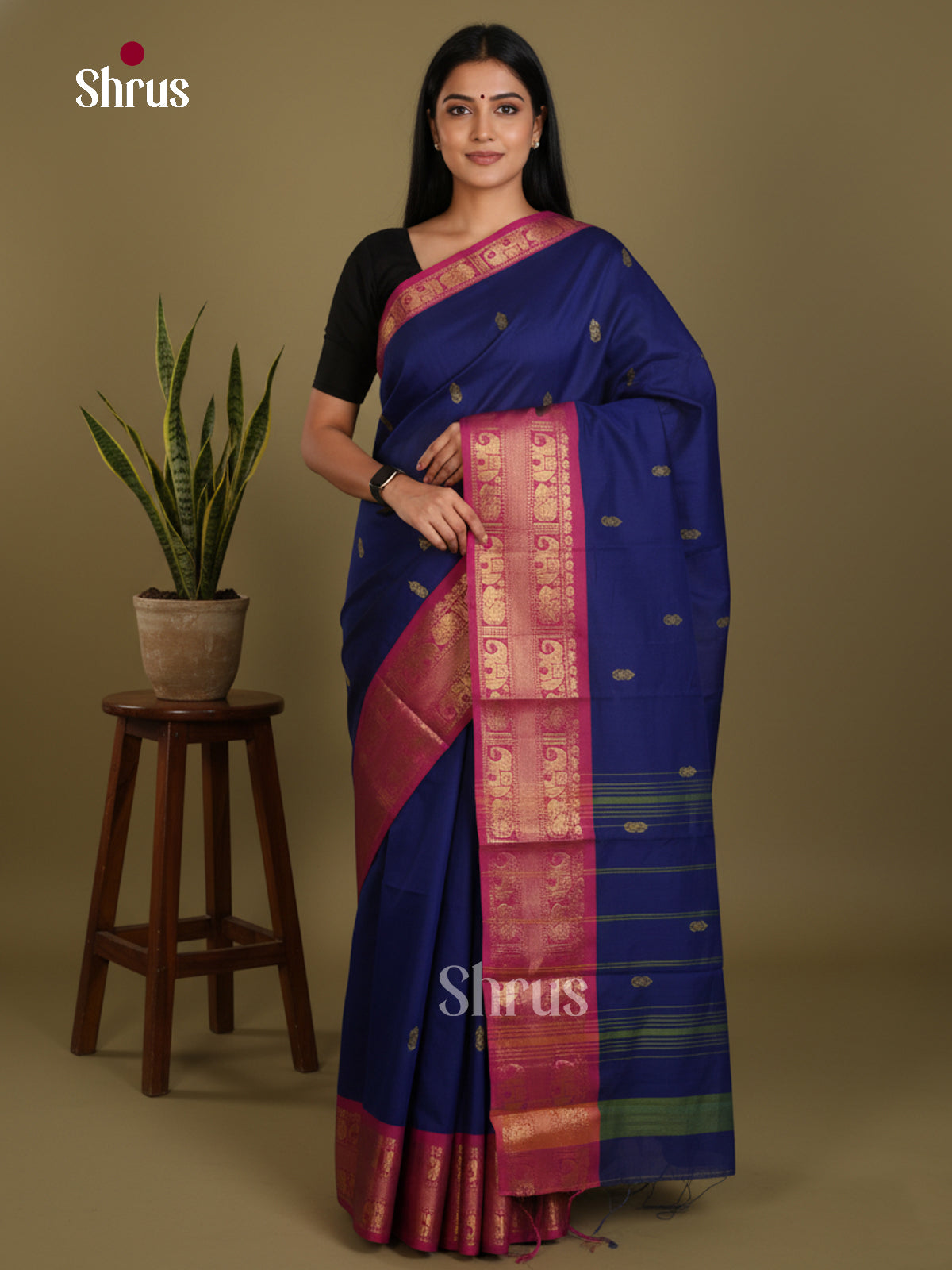 DLS03011 - Chettinad Mix Cotton-Without Blouse Saree