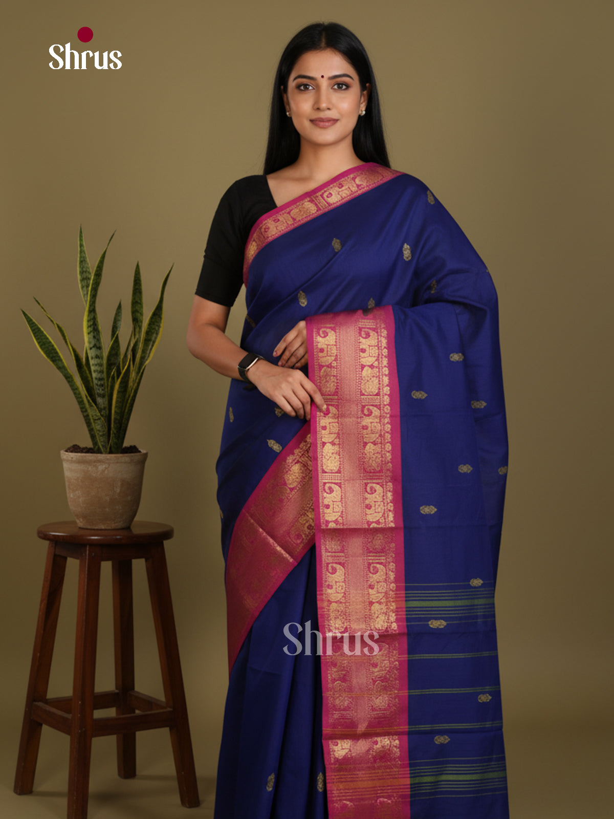 DLS03011 - Chettinad Mix Cotton-Without Blouse Saree