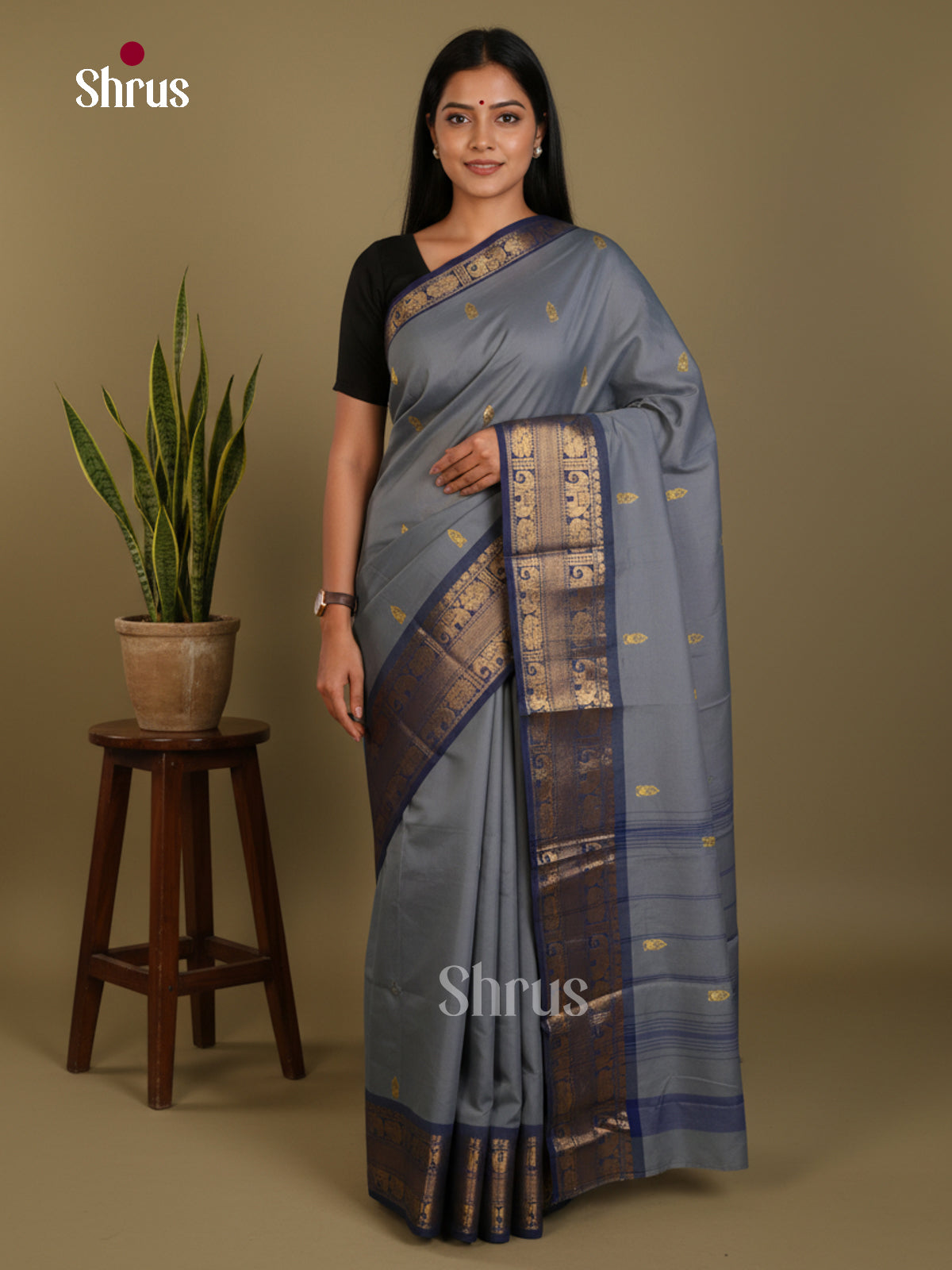DLS03014 - Chettinad Mix Cotton-Without Blouse Saree