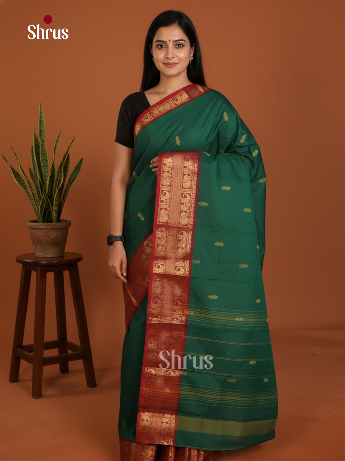 DLS03015 - Chettinad Mix Cotton-Without Blouse Saree