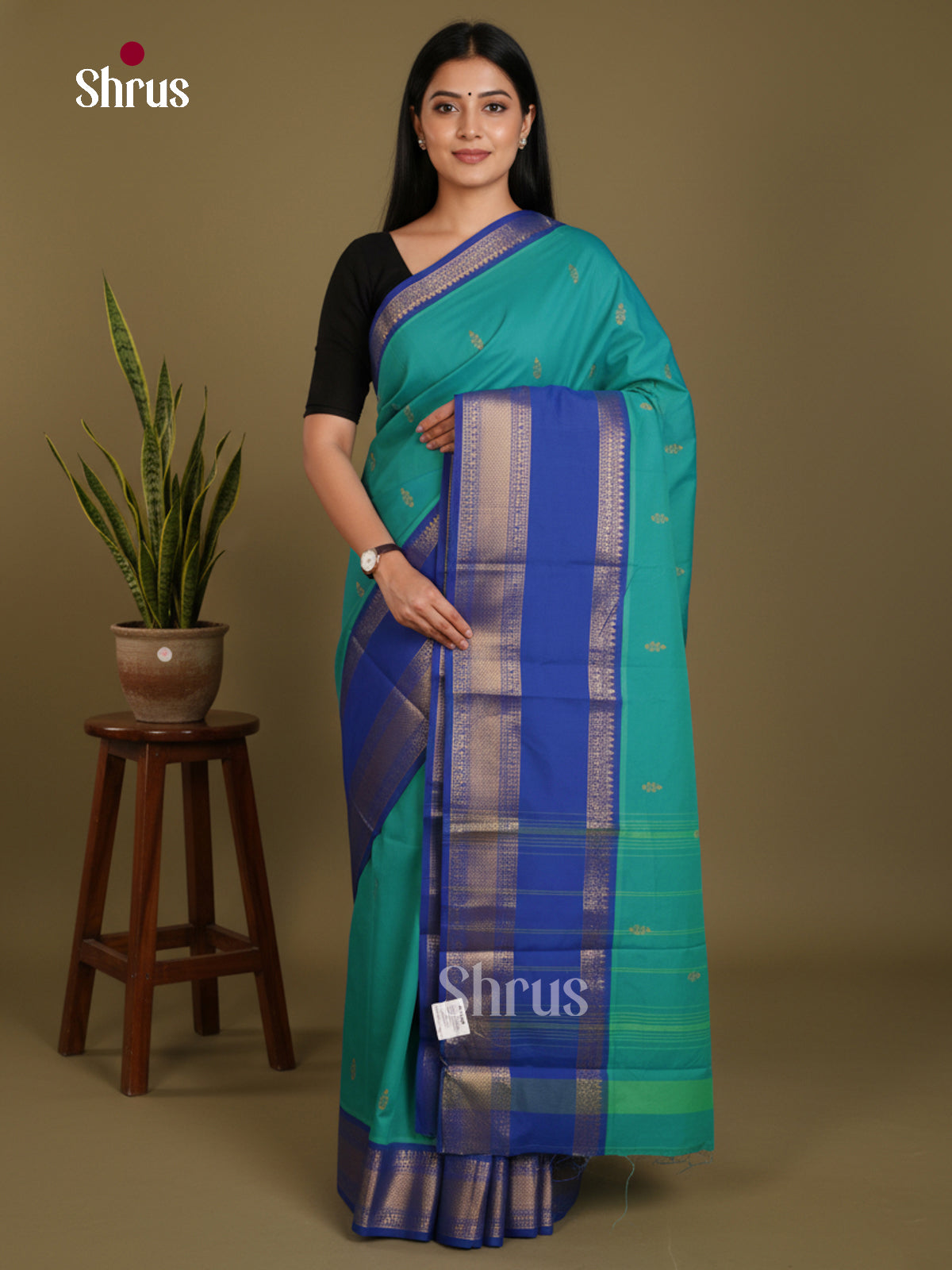 DLS03016 - Chettinad Mix Cotton-Without Blouse Saree
