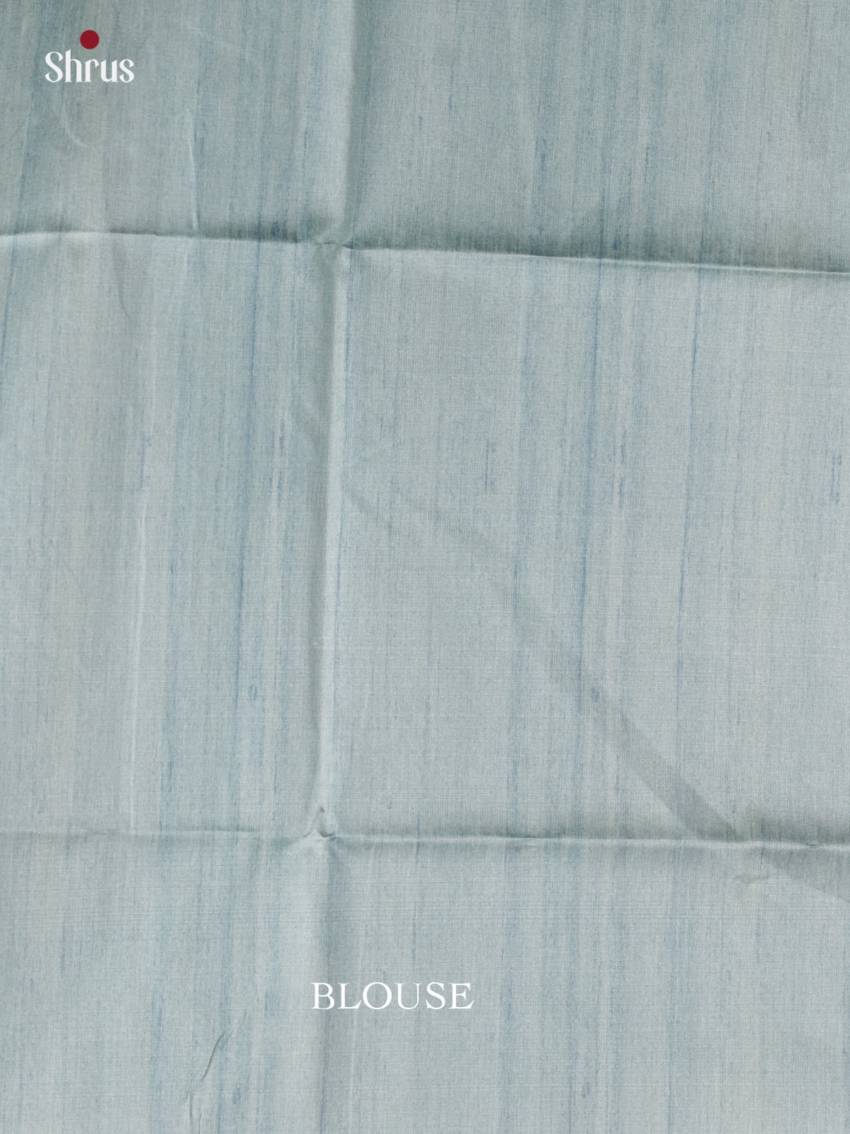 Pastel Blue & Cream - Printed Madhubani Saree - Shop on Shrus.com