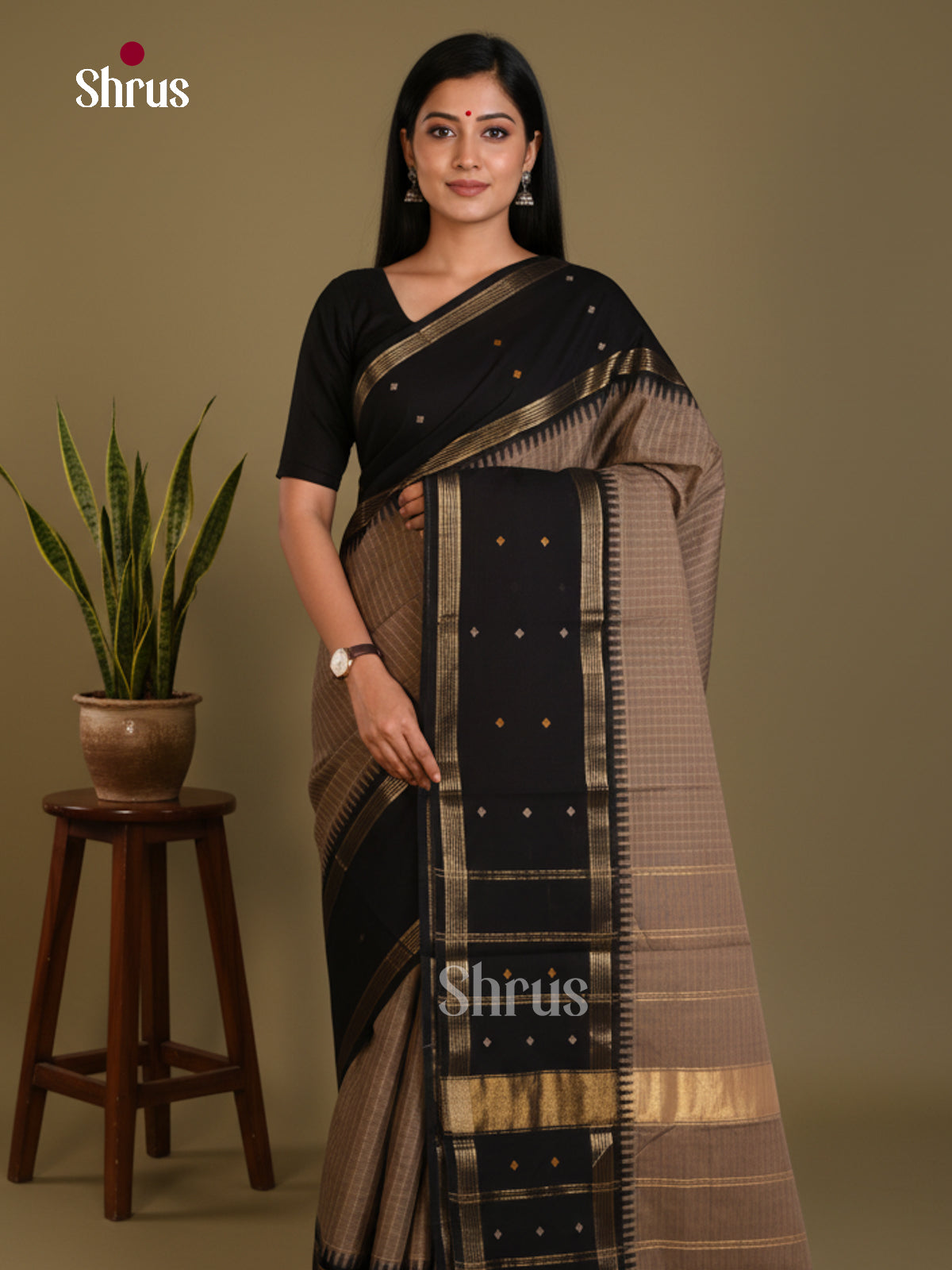 DLS04016 - Chettinad Cotton Saree - Shop on Shrus.com
