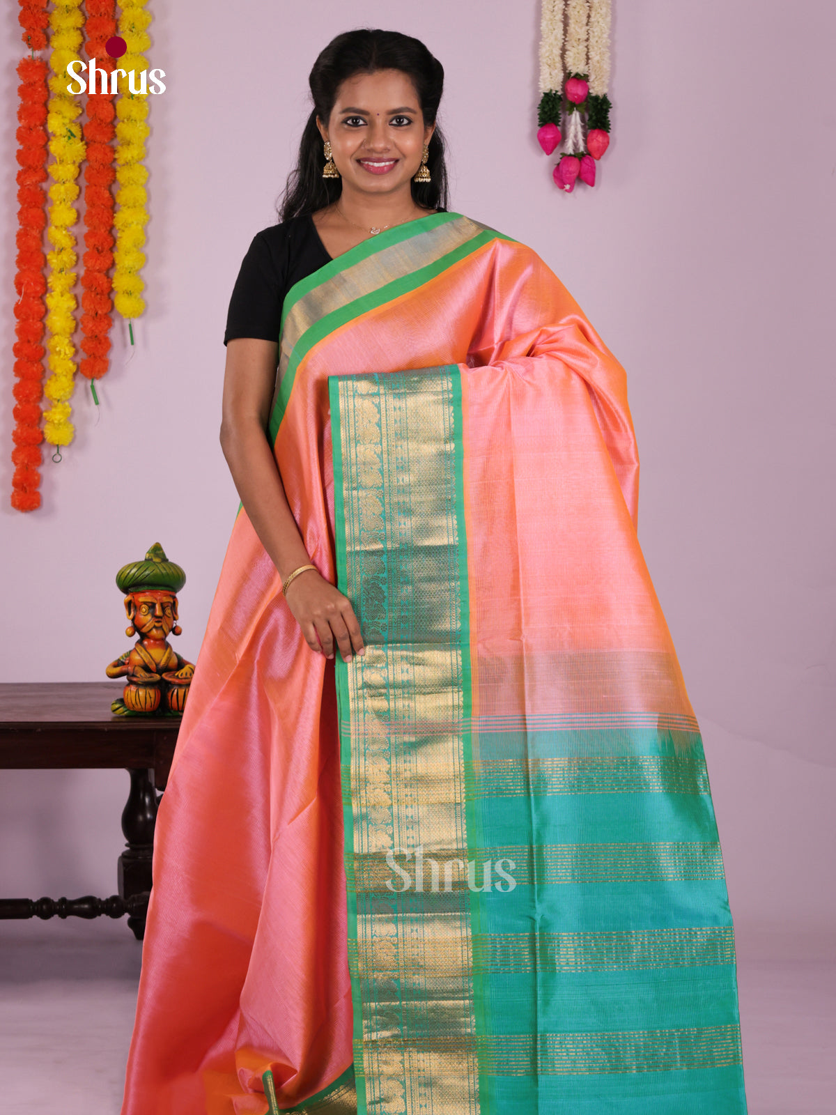 DLS04034 - Korvai-Medium border Saree