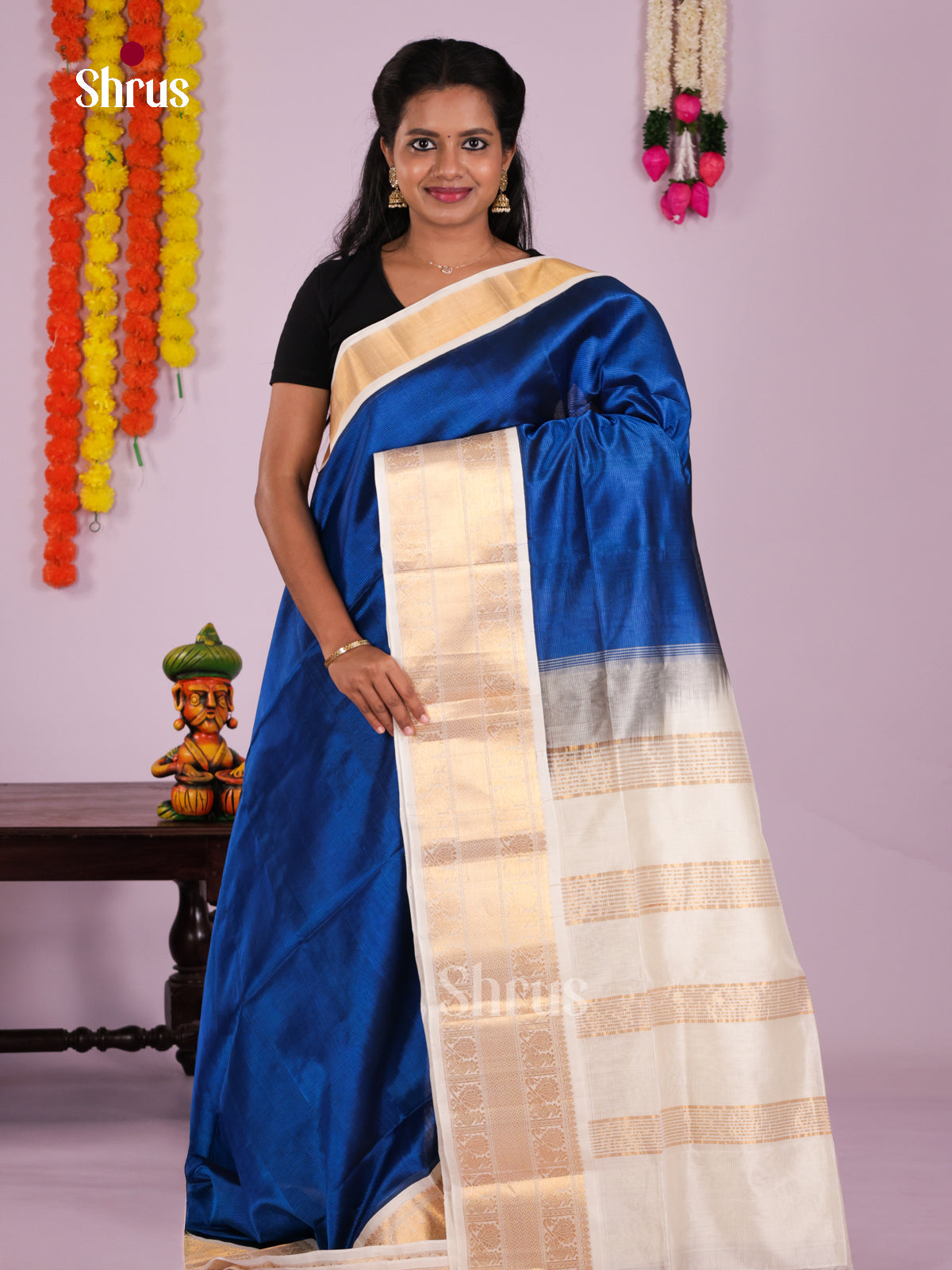 DLS04036 - Korvai-Medium border Saree