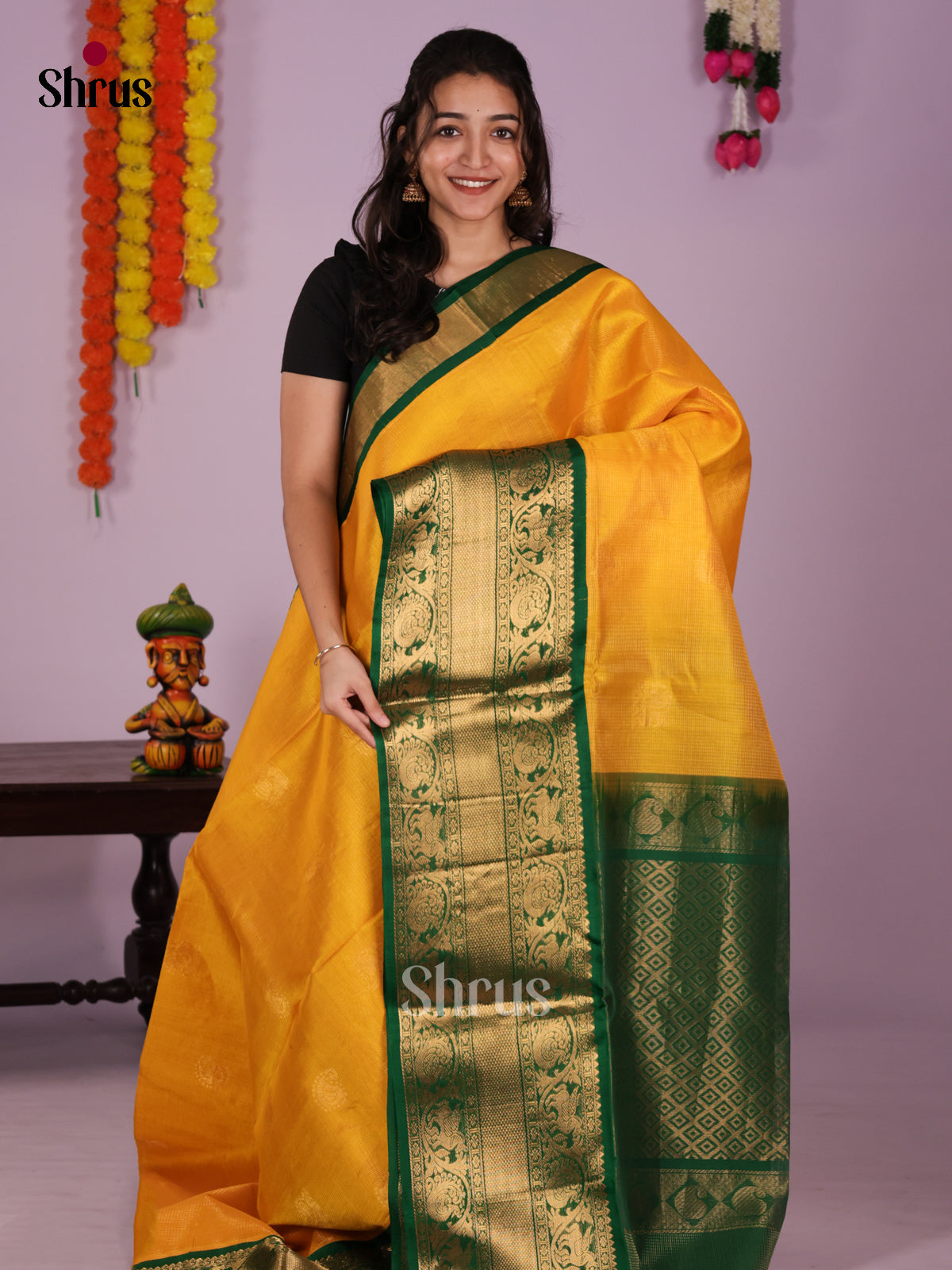 DLS04067 - Korvai-Big border Saree