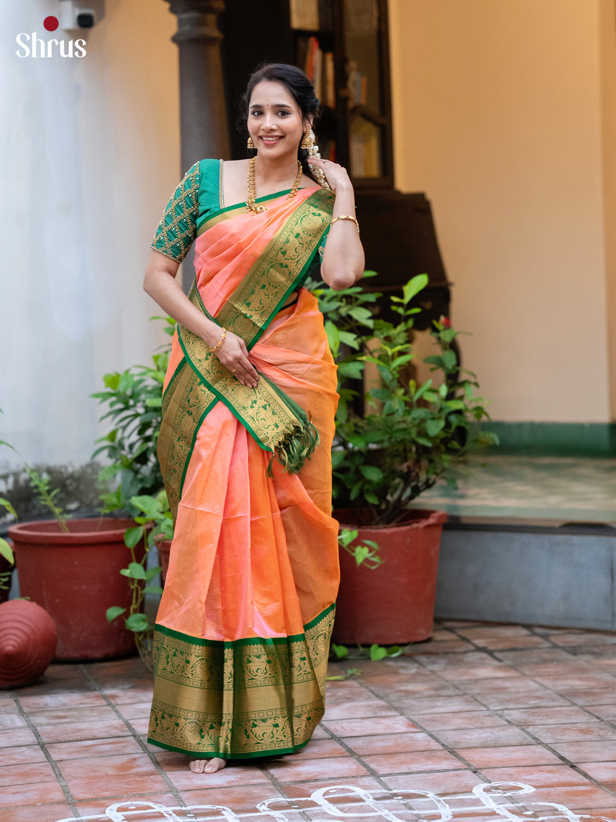 DLS04069 - Korvai-Big border Saree