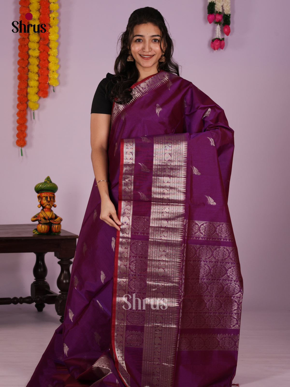 DLS04086 - NON KORVAI BIG BORDER Saree