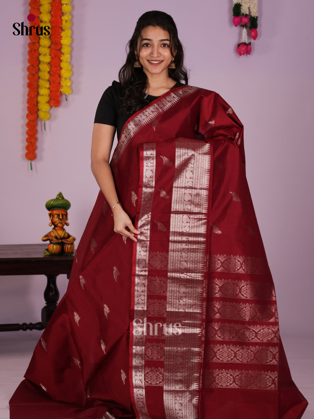 DLS04090 - NON KORVAI BIG BORDER Saree