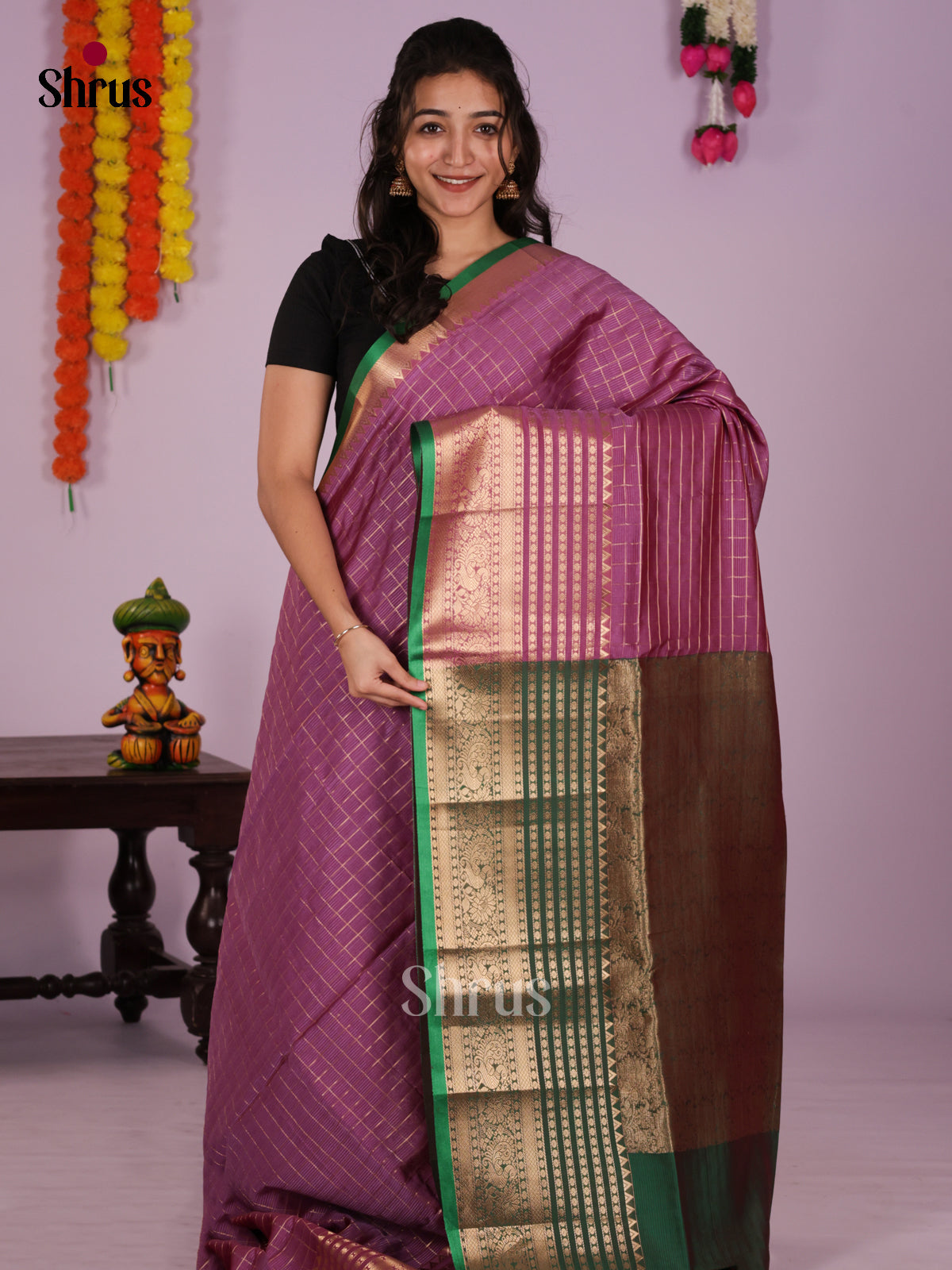 DLS04097 - Silkcotton-halfpure Saree