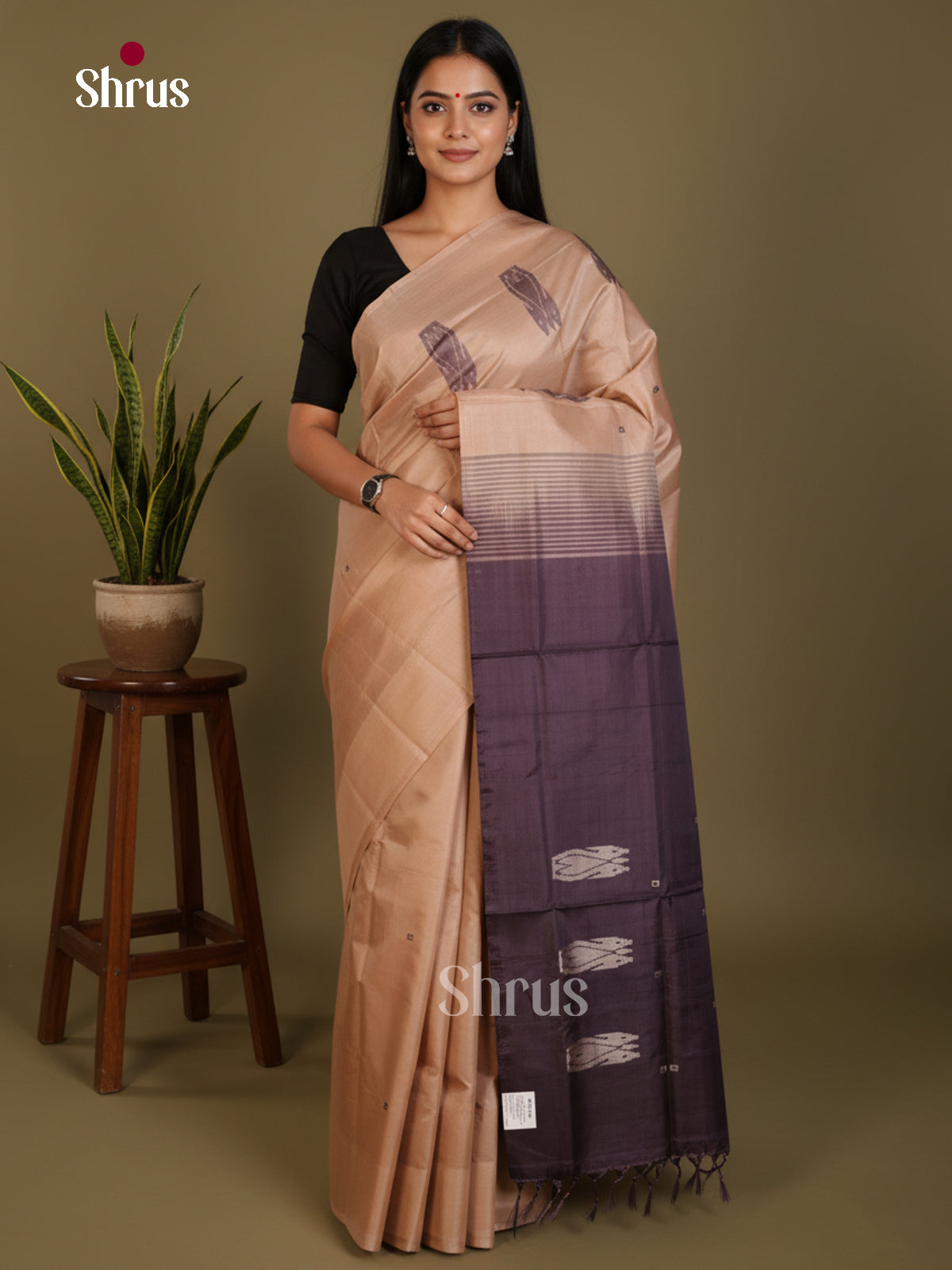 DLS04120 - Banana Pith without blouse Saree