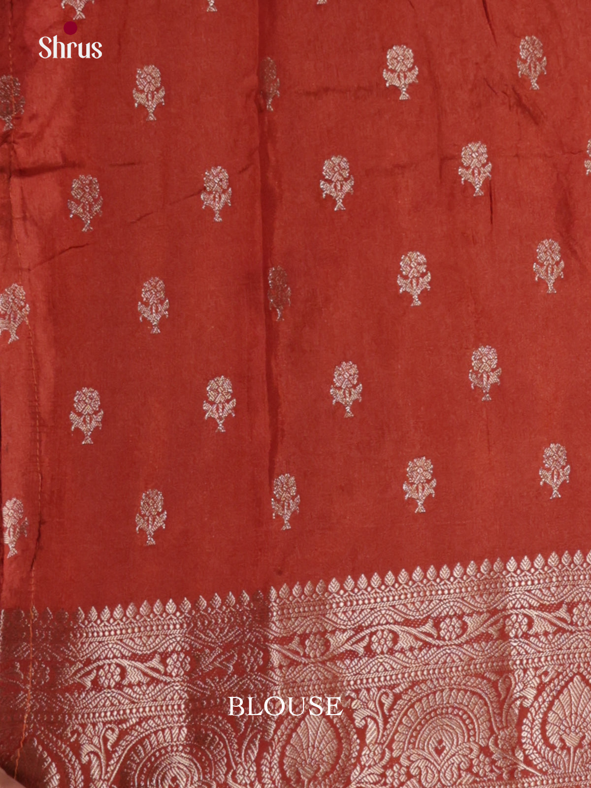 Grey & red- North Silk Cotton Saree - DLS06135