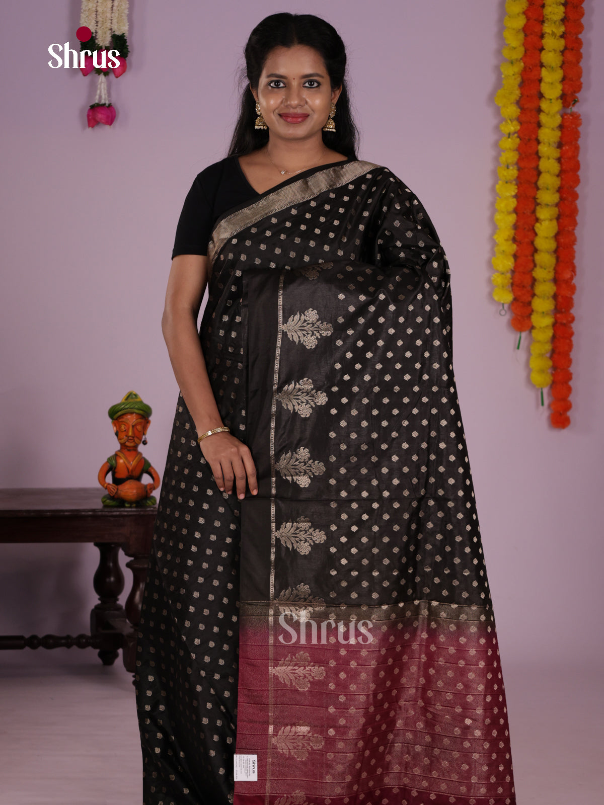 DLS06148 - North Silk Cotton Saree - Shop on Shrus.com