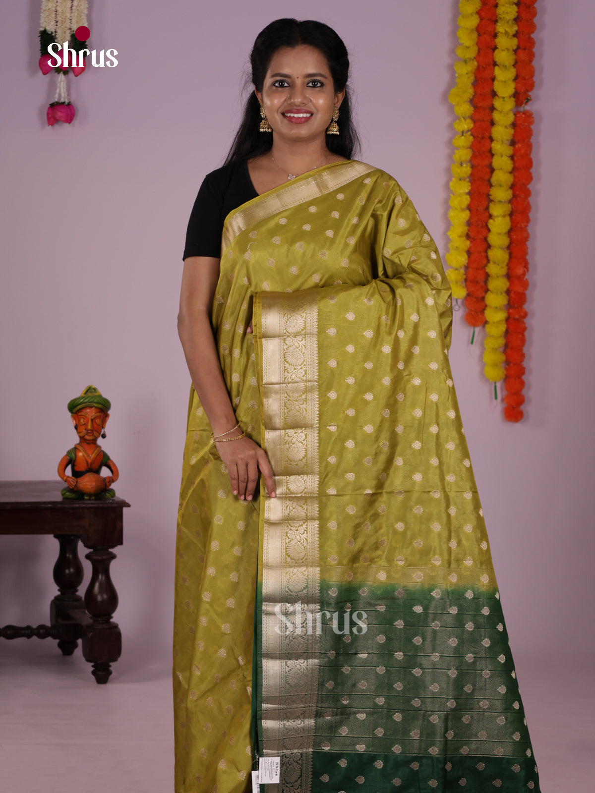 DLS06160 - North Silk Cotton Saree - Shop on Shrus.com