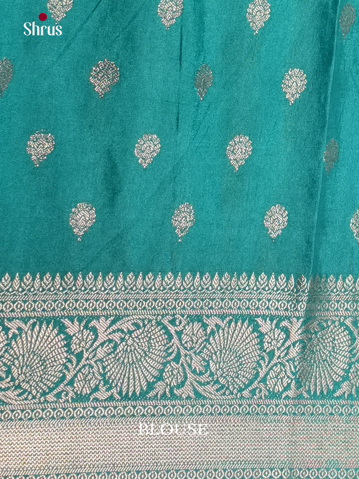 Purple & Teal- North Silk Cotton Saree - DLS06162