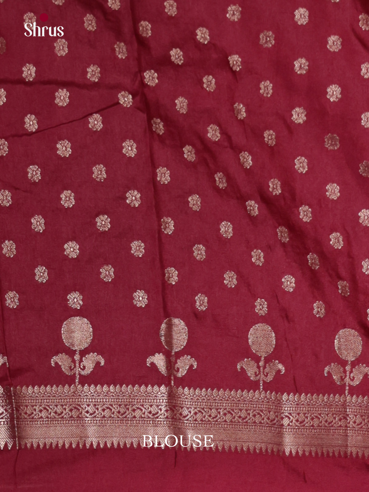 Orangish Pink & maroon- North Silk Cotton Saree - DLS06172