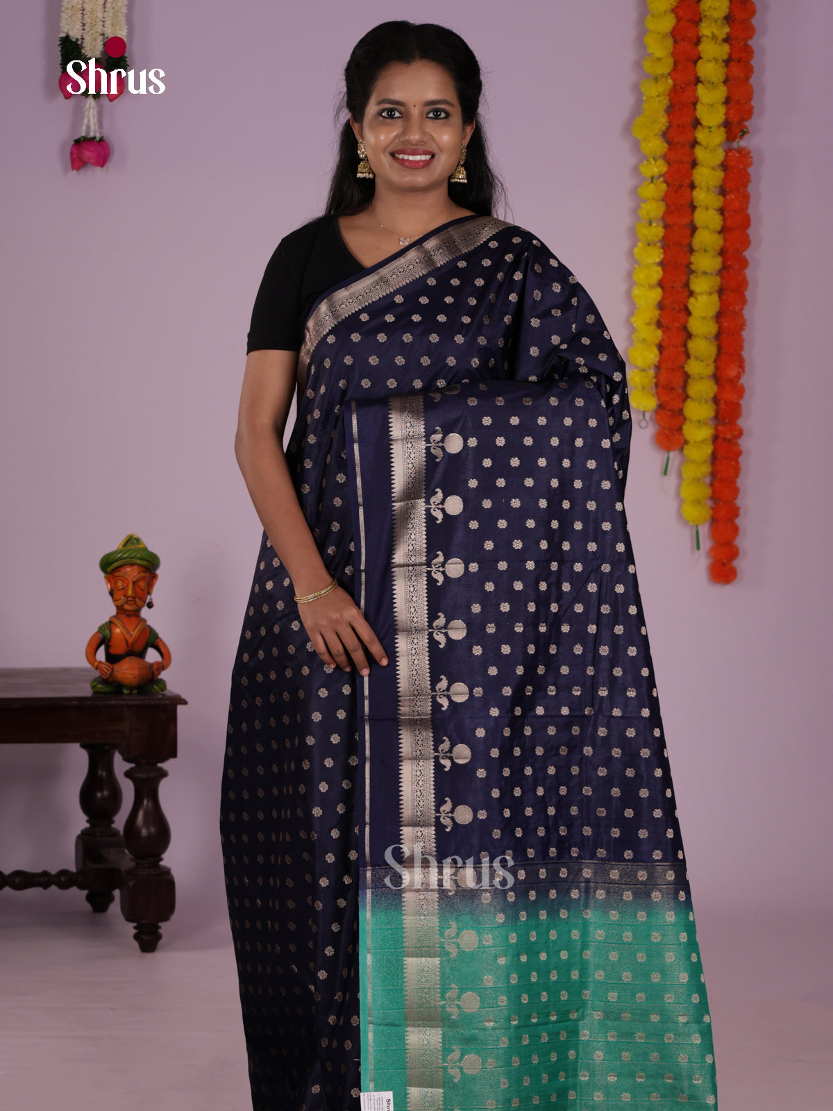 DLS06181 - North Silk Cotton Saree - Shop on Shrus.com