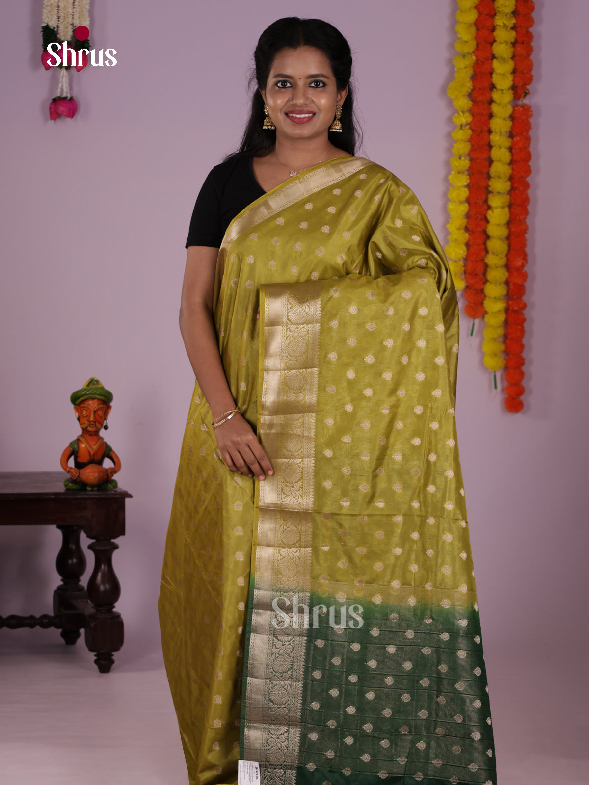 DLS06183 - North Silk Cotton Saree - Shop on Shrus.com