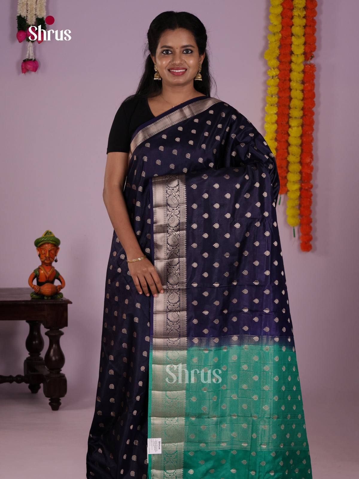 DLS06185 - North Silk Cotton Saree - Shop on Shrus.com