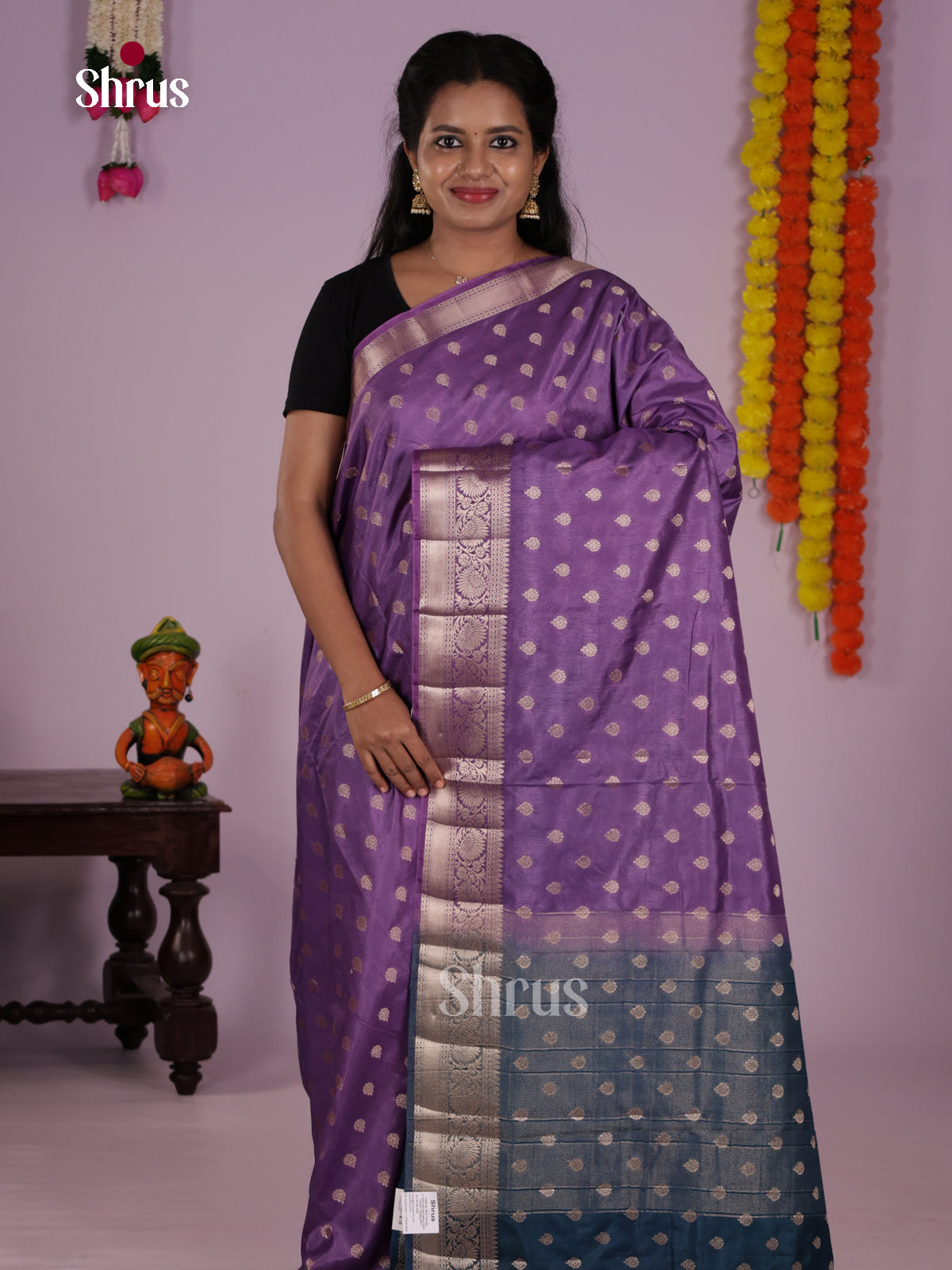 DLS06187 - North Silk Cotton Saree - Shop on Shrus.com
