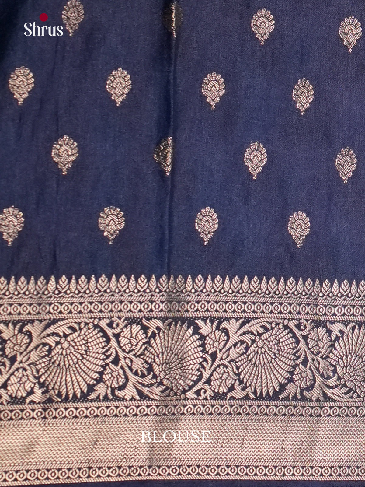 Sky Blue & Blue - North Silk Cotton Saree -DLS06192