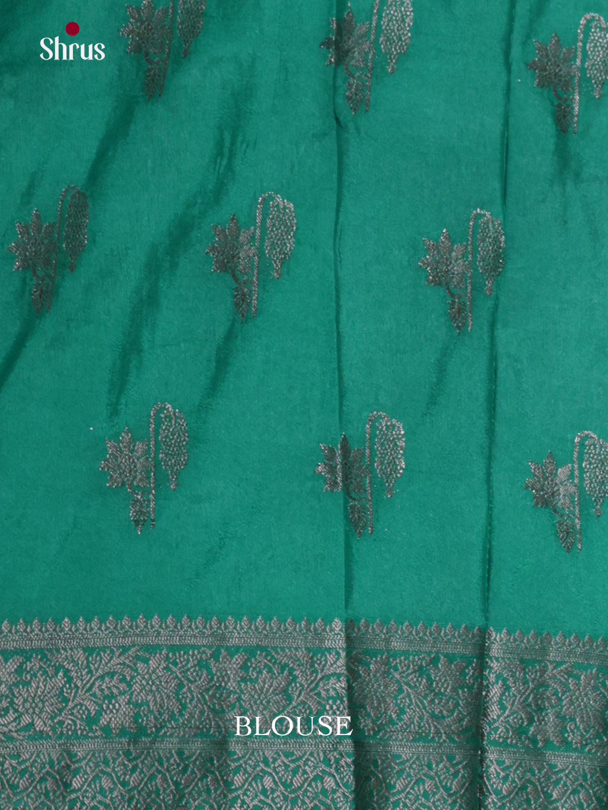Blue & Green - North Silk Cotton Saree- DLS06215 - Shop on Shrus.com