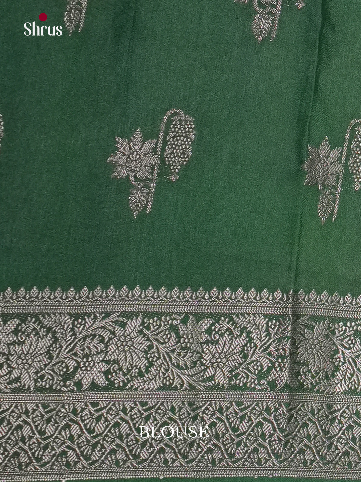 Light Green & Green- North Silk Cotton Saree-DLS06226