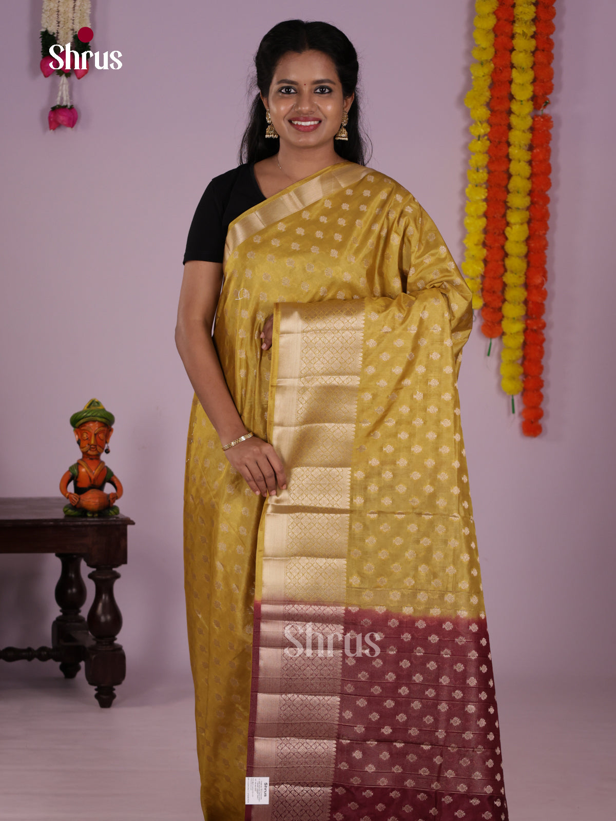 DLS06230 - North Silk Cotton Saree - Shop on Shrus.com
